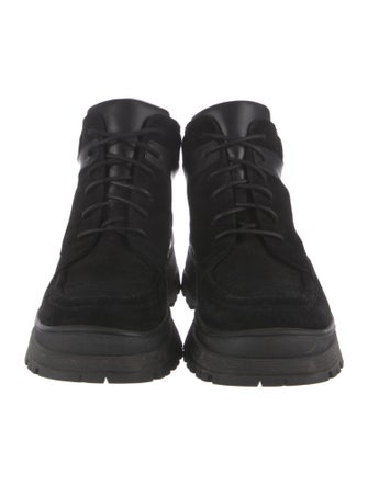 Staud Suede Lace-Up Boots