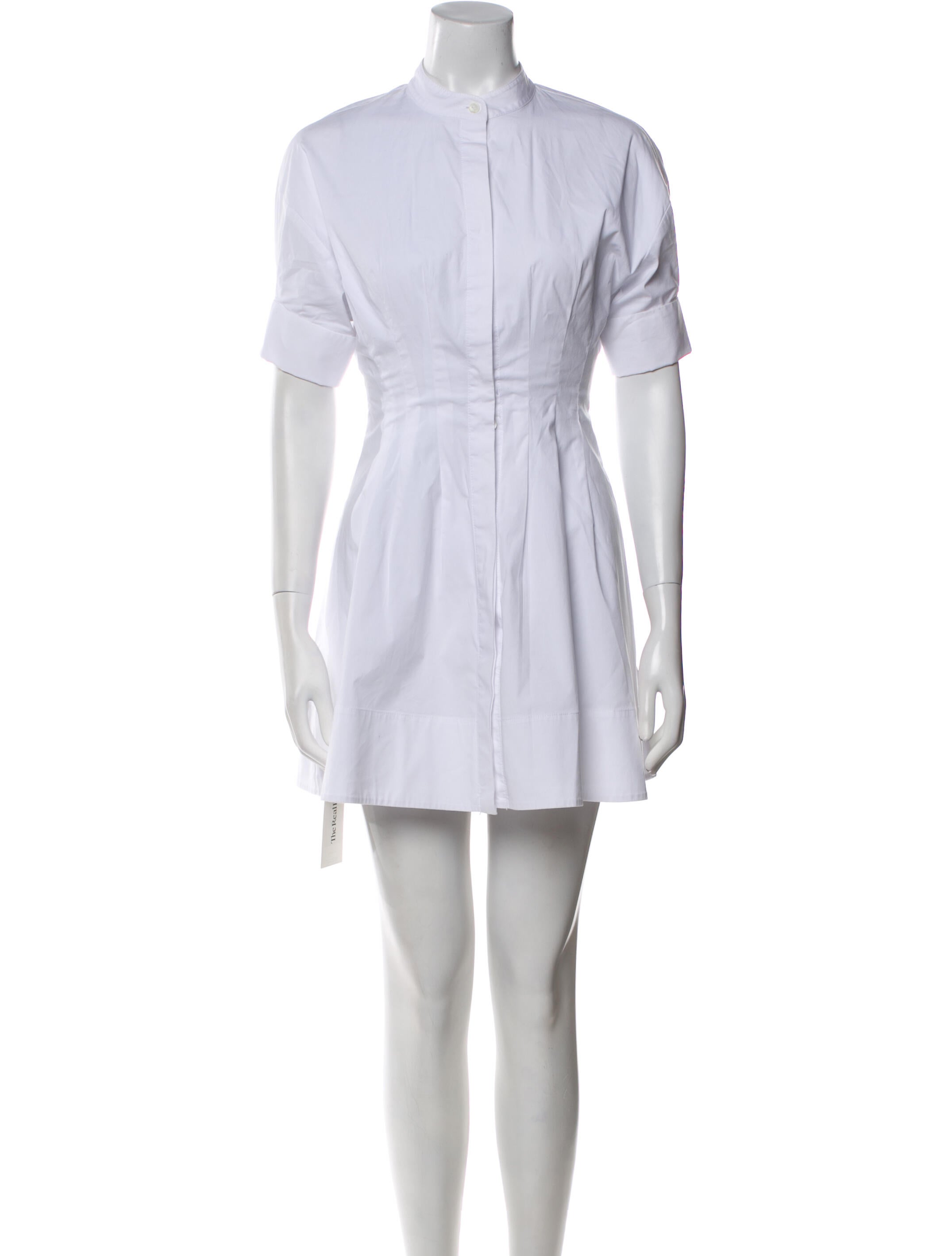 Staud Mock Neck Mini Dress