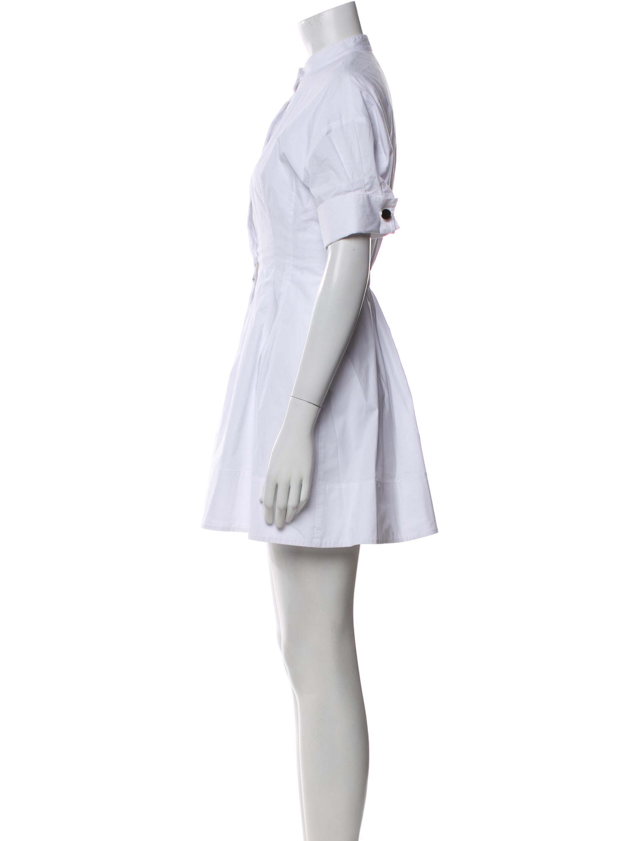 Staud Mock Neck Mini Dress