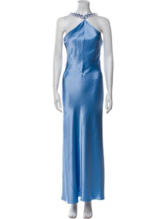 Staud Halterneck Long Dress