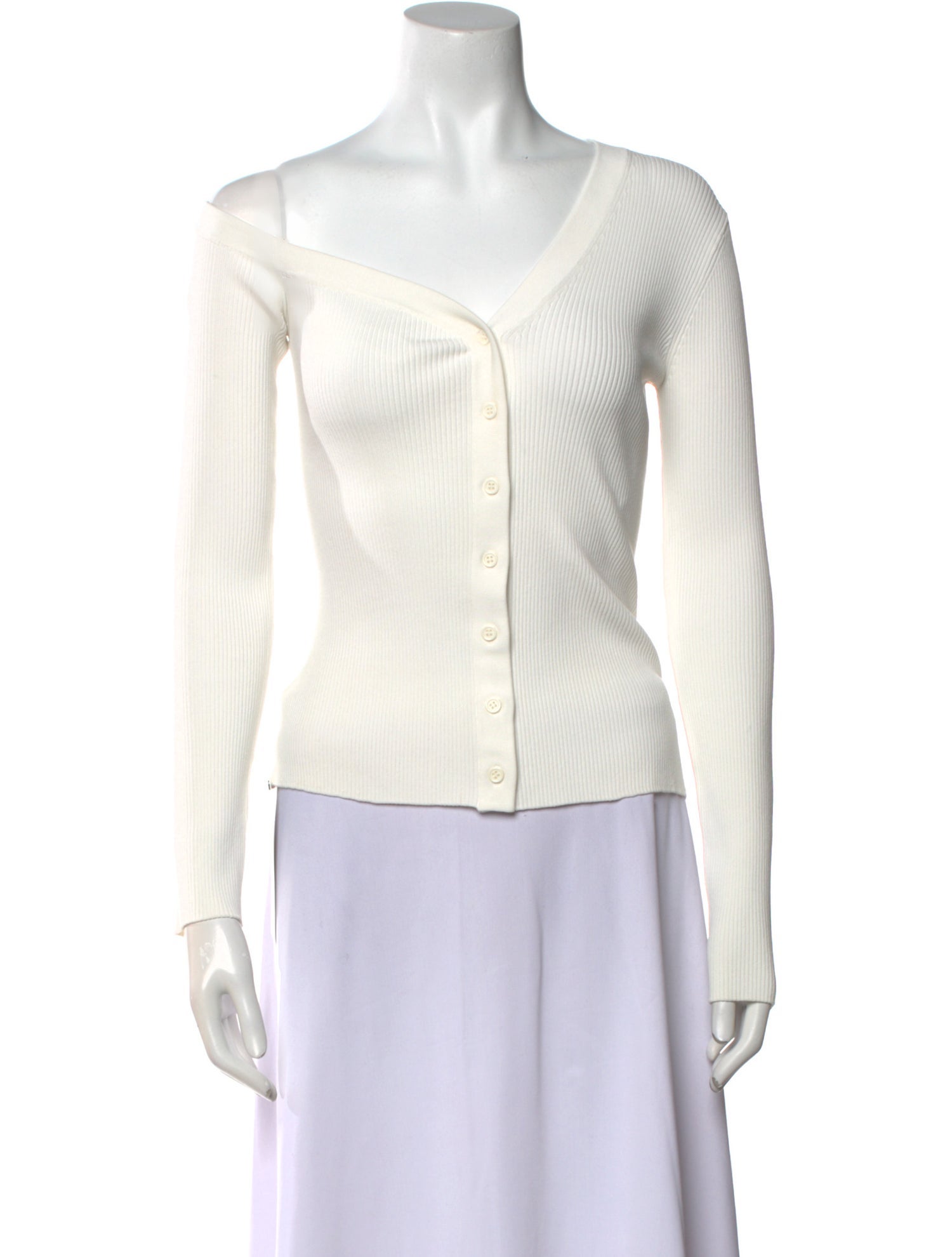 Staud Scoop Neck Long Sleeve Top