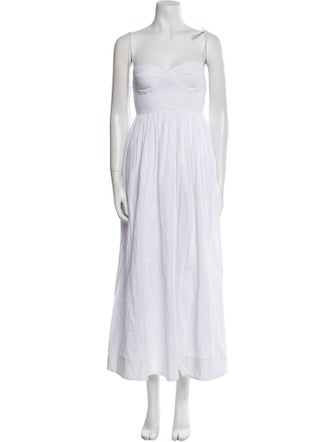 Staud Square Neckline Long Dress