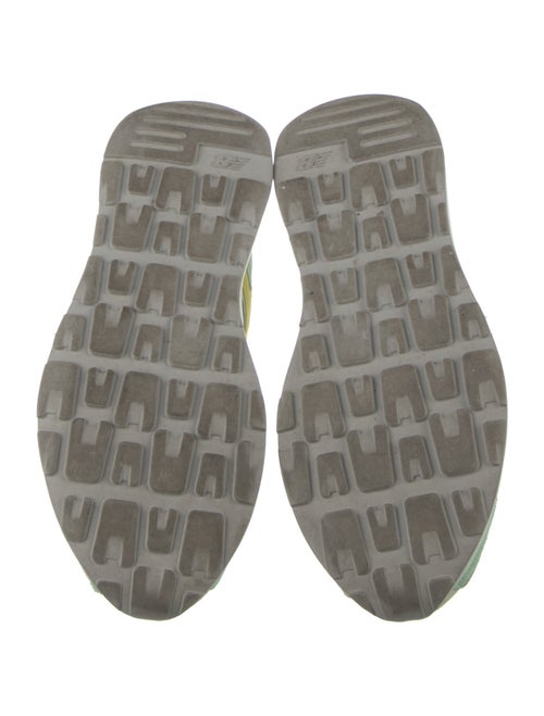 Staud Suede Colorblock Pattern Sneakers