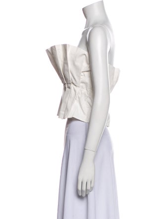 Staud Strapless Crop Top