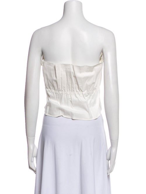 Staud Strapless Crop Top
