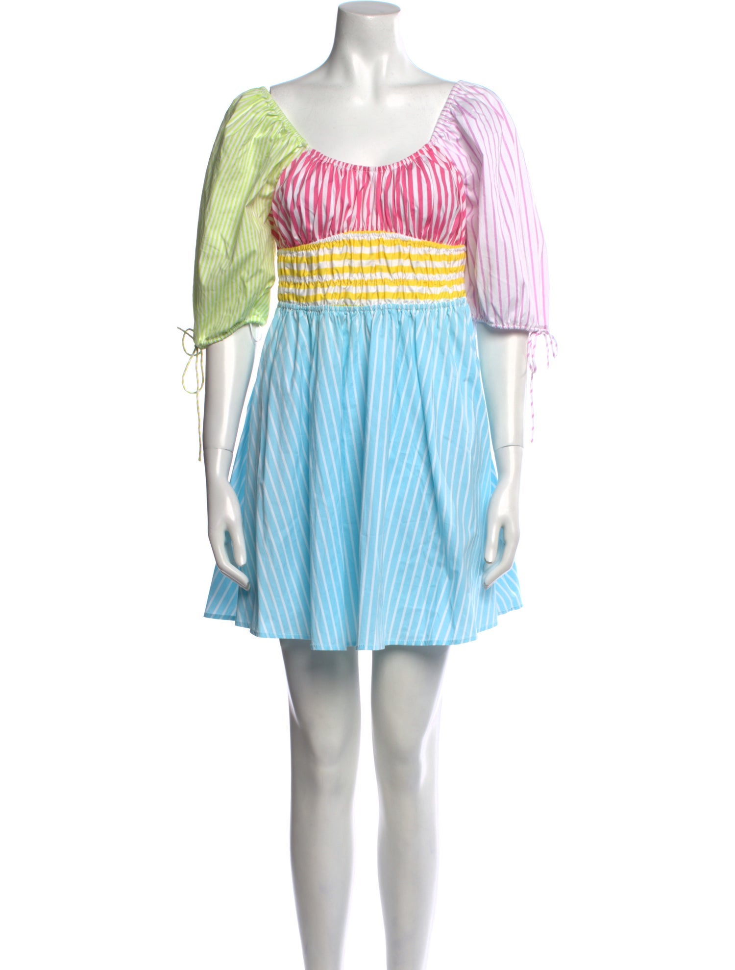 Staud Striped Mini Dress