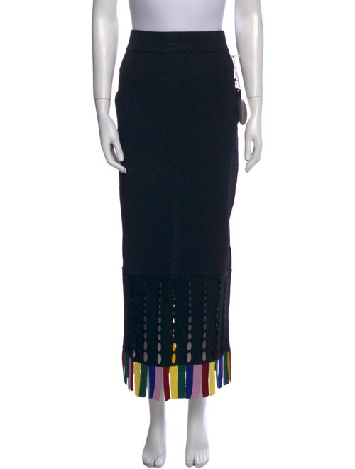 Staud Eyelet Trim Midi Length Skirt