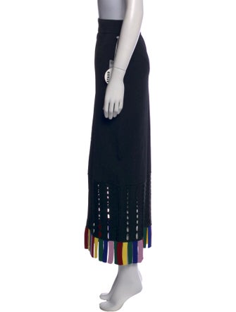 Staud Eyelet Trim Midi Length Skirt