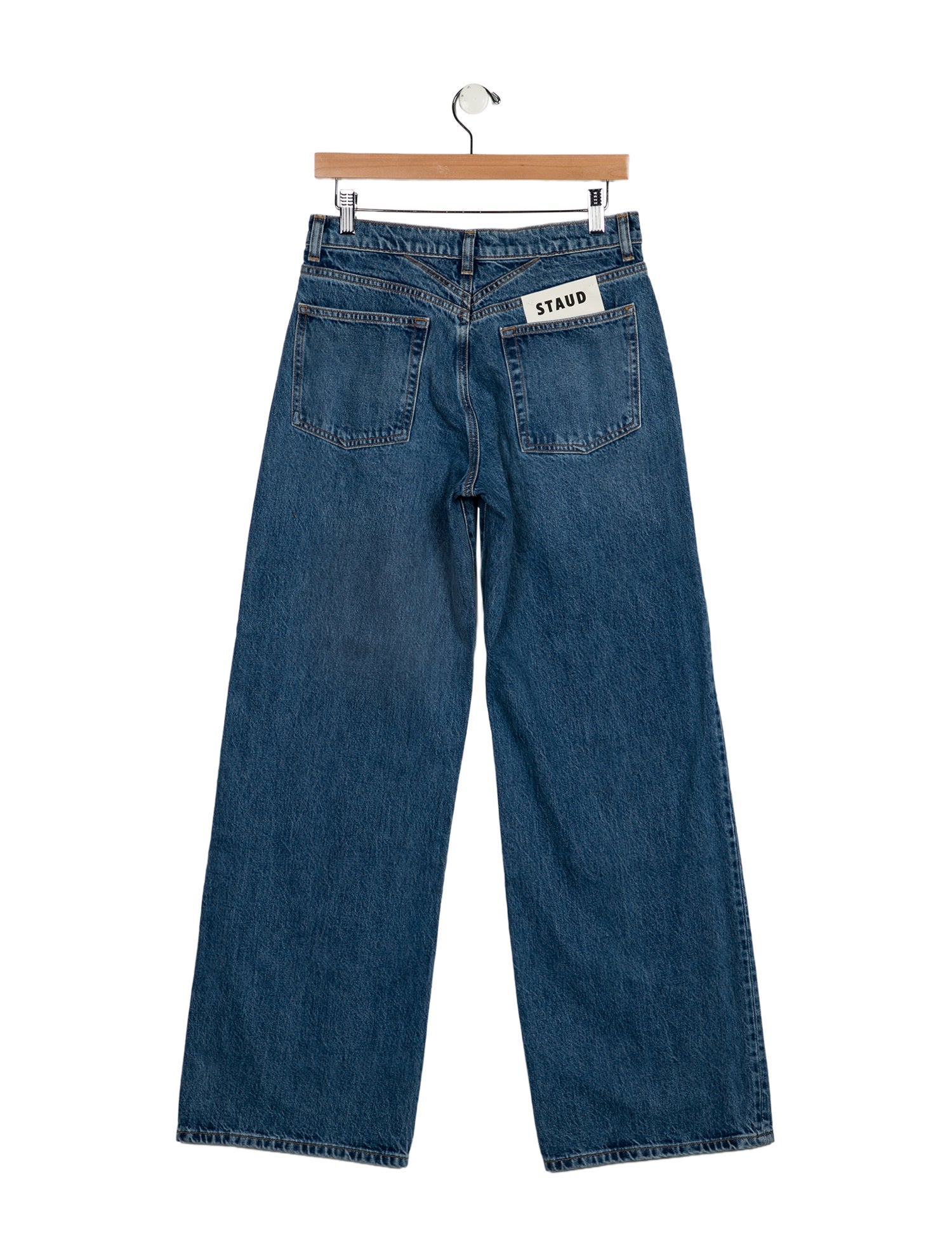 Staud Mid-Rise Wide Leg Jeans w/ Tags