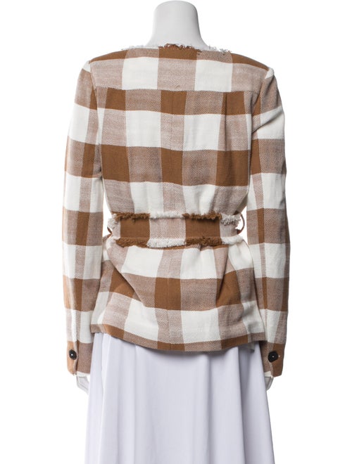 Staud Plaid Print Jacket