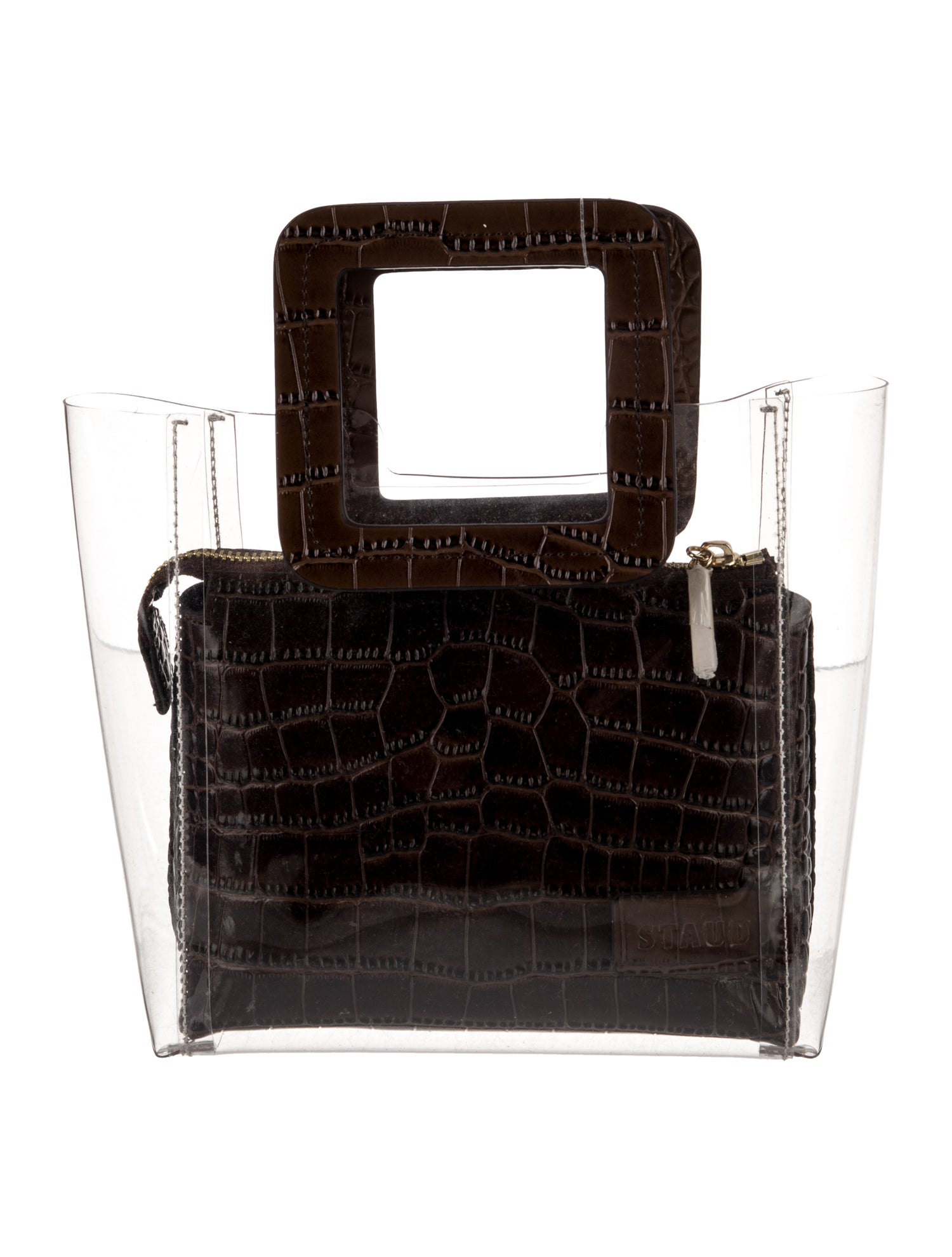 Staud PVC Top Handle Bag