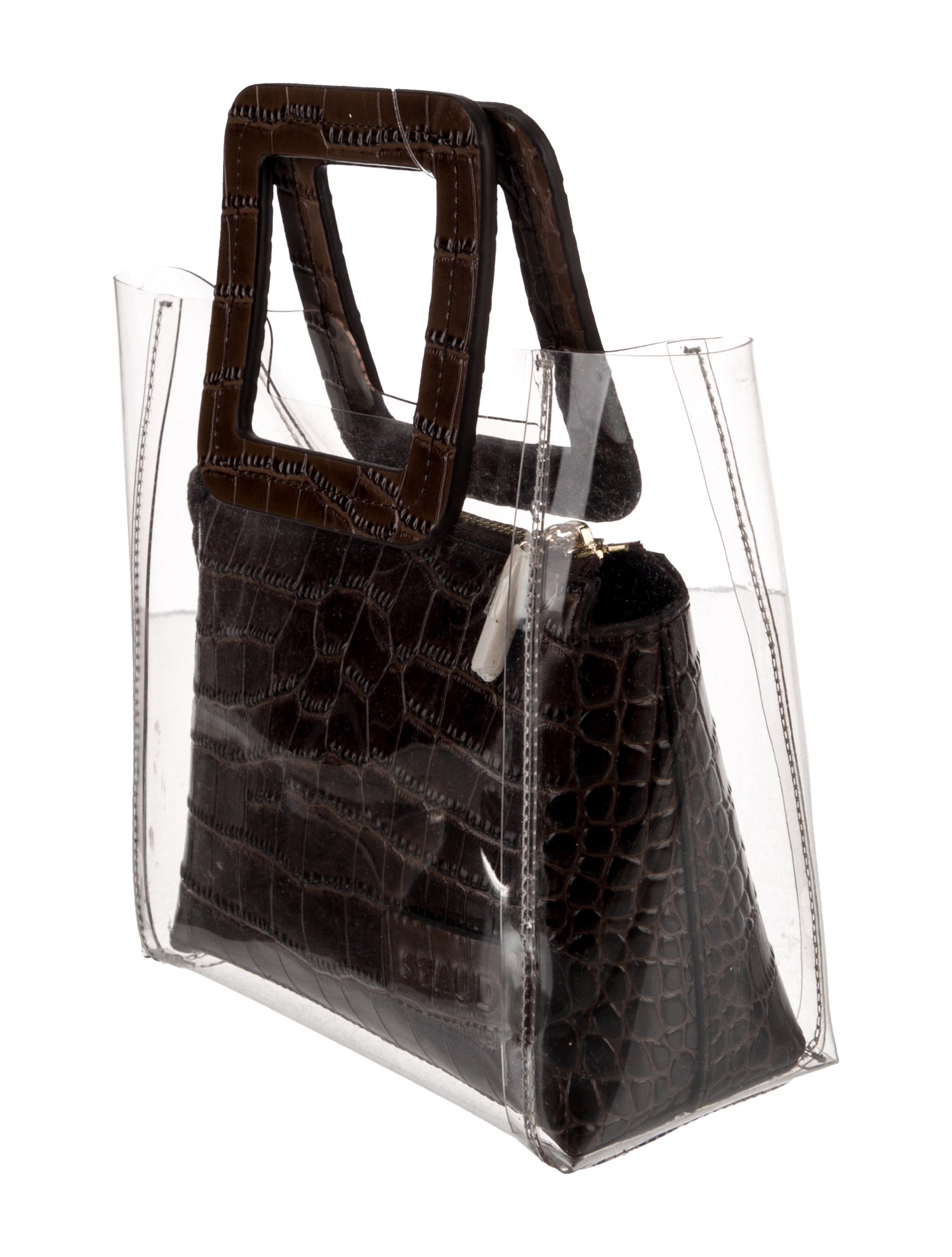 Staud PVC Top Handle Bag