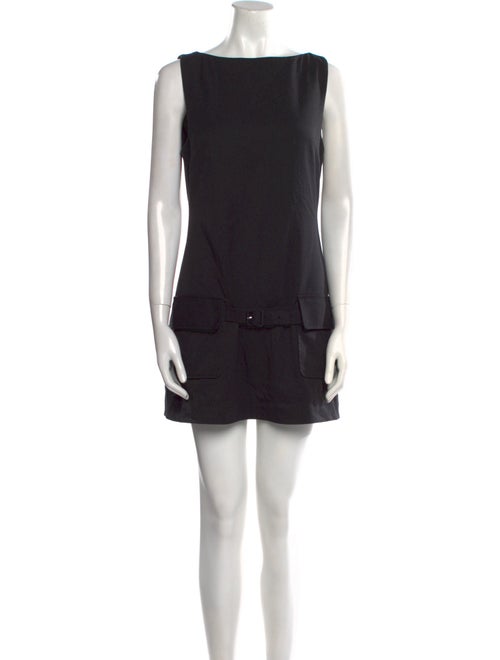 Staud Bateau Neckline Mini Dress