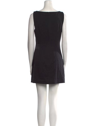 Staud Bateau Neckline Mini Dress