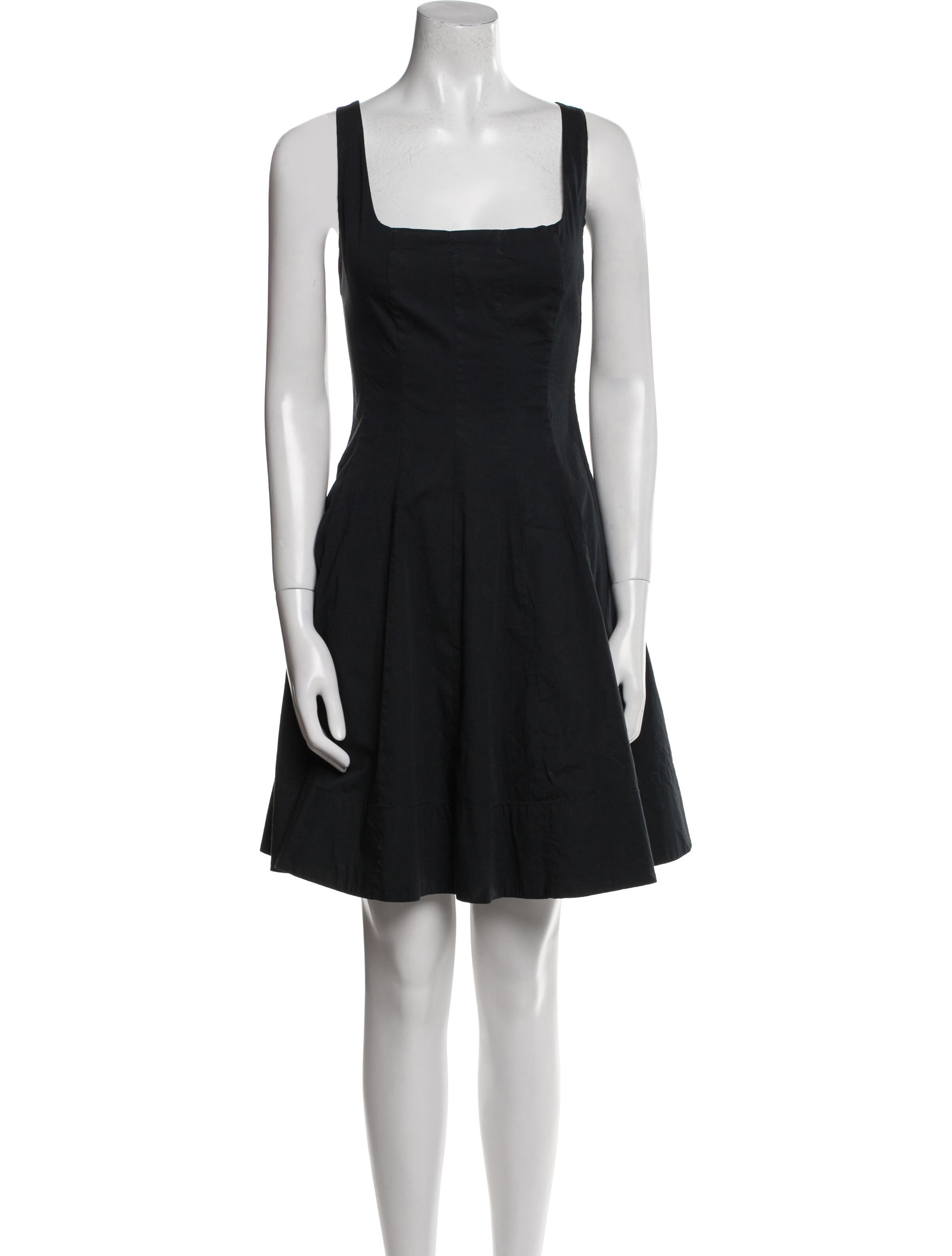 Staud Square Neckline Mini Dress