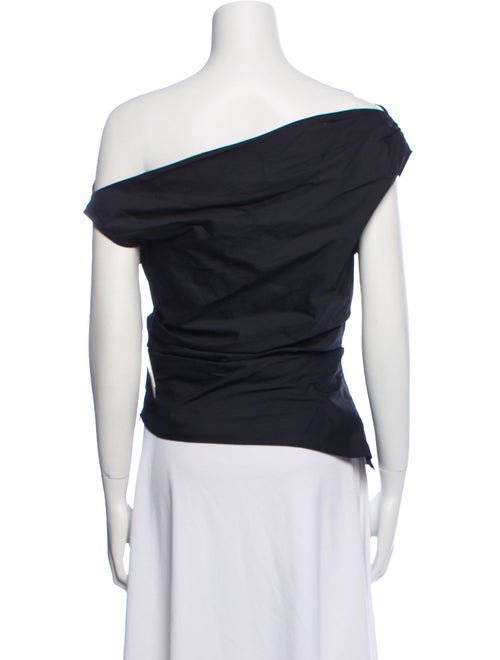 Staud One-Shoulder Short Sleeve Top