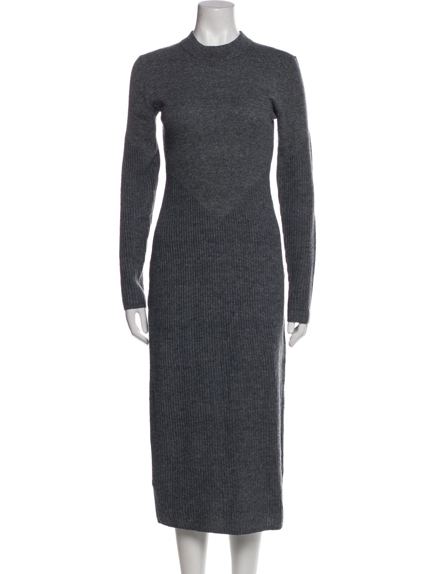 Staud Mock Neck Midi Length Dress