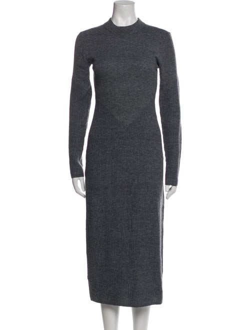 Staud Mock Neck Midi Length Dress