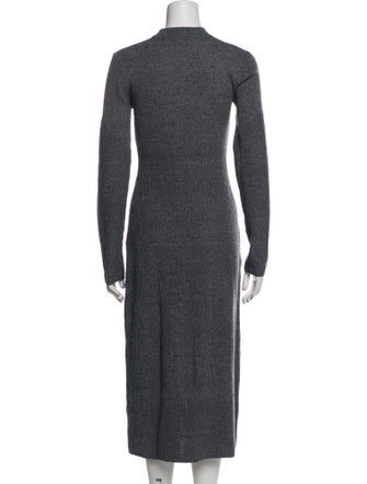 Staud Mock Neck Midi Length Dress
