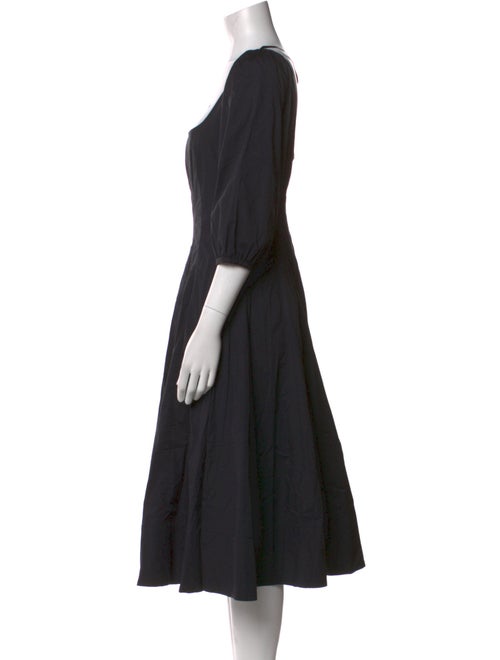 Staud Square Neckline Midi Length Dress