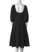 Staud Square Neckline Midi Length Dress