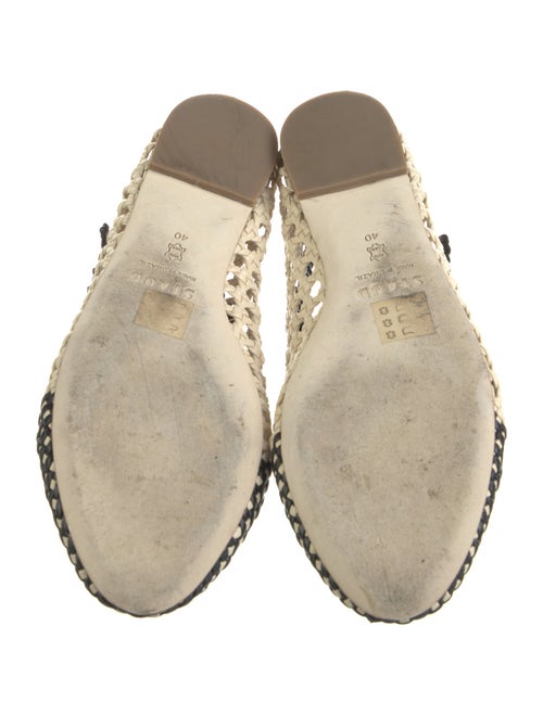 Staud Leather Colorblock Pattern Mary Jane Flats