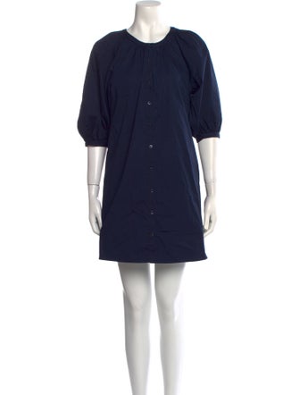 Staud Crew Neck Mini Dress