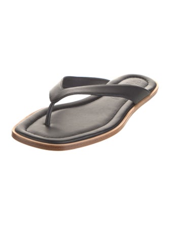 Staud Leather Flip Flops