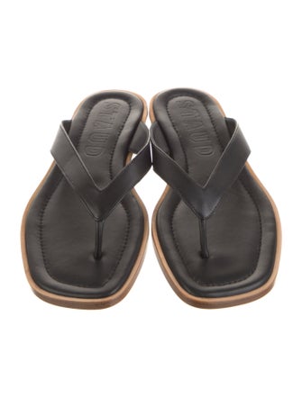 Staud Leather Flip Flops