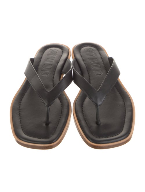 Staud Leather Flip Flops