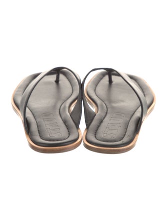 Staud Leather Flip Flops