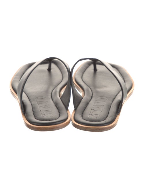 Staud Leather Flip Flops