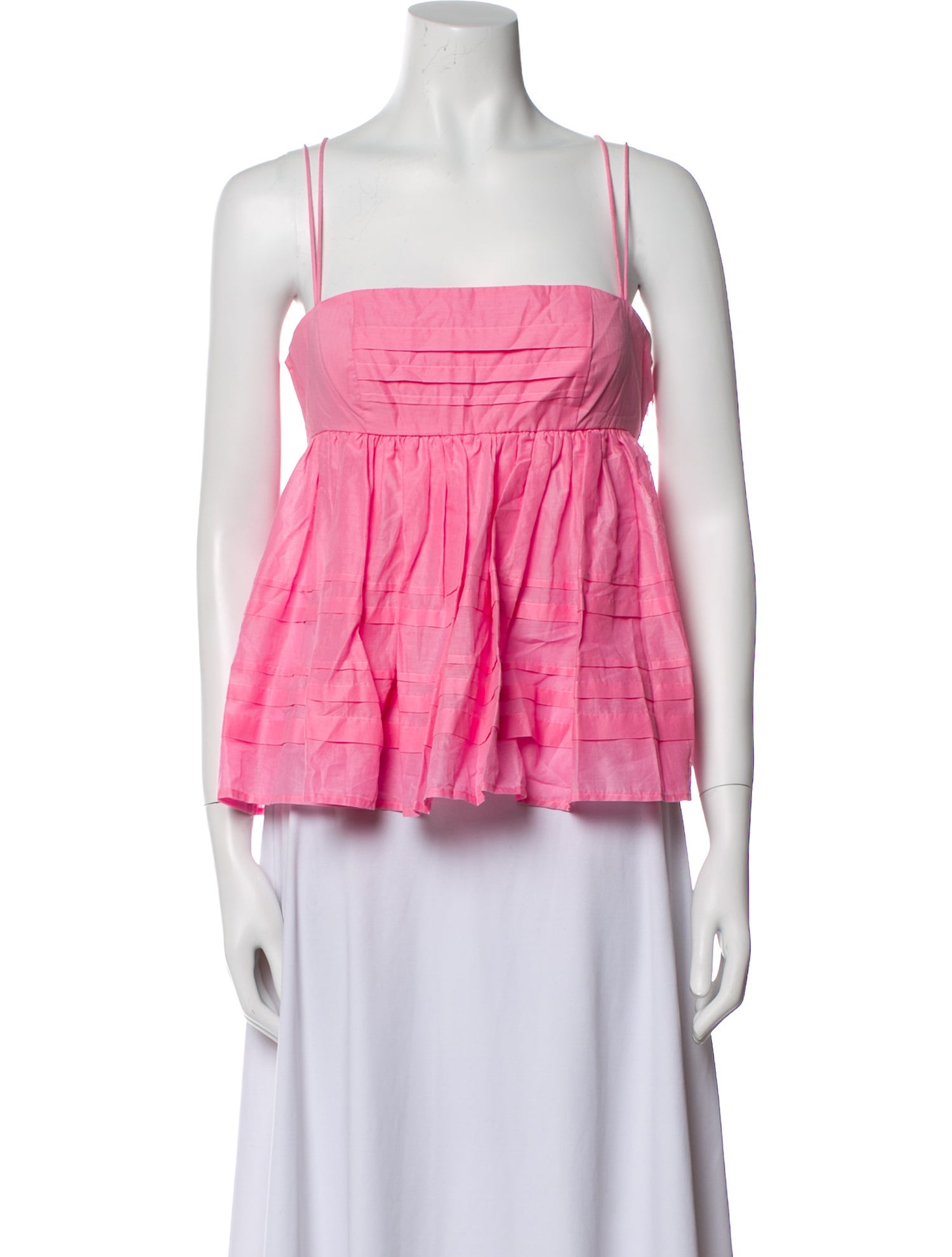 Staud Square Neckline Sleeveless Crop Top w/ Tags