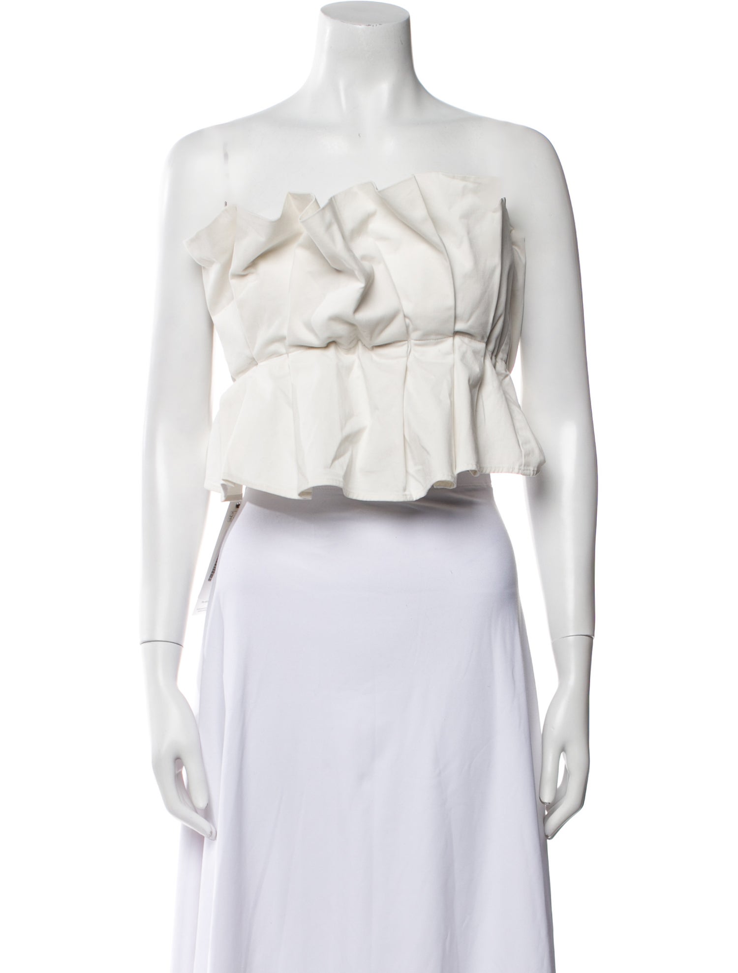 Staud Strapless Crop Top