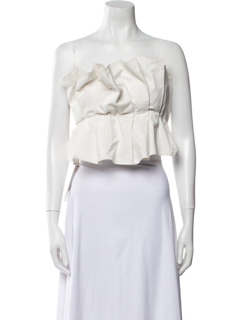 Staud Strapless Crop Top