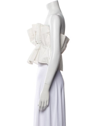 Staud Strapless Crop Top