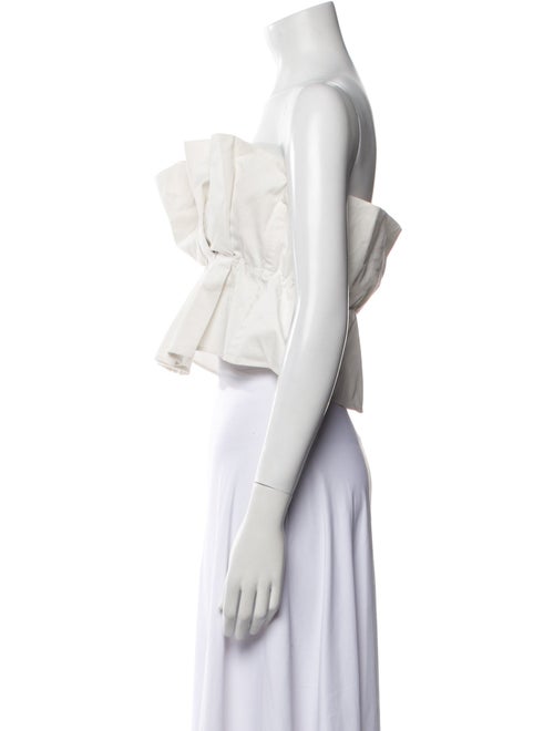 Staud Strapless Crop Top