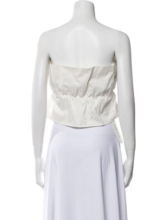 Staud Strapless Crop Top