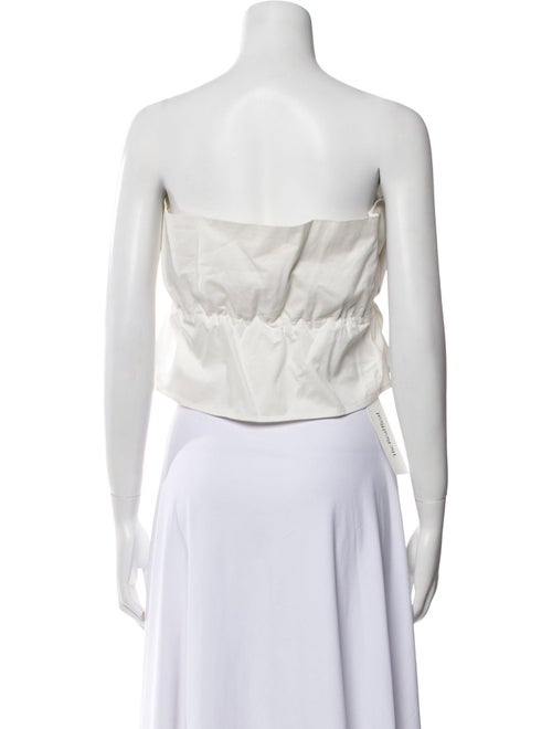 Staud Strapless Crop Top