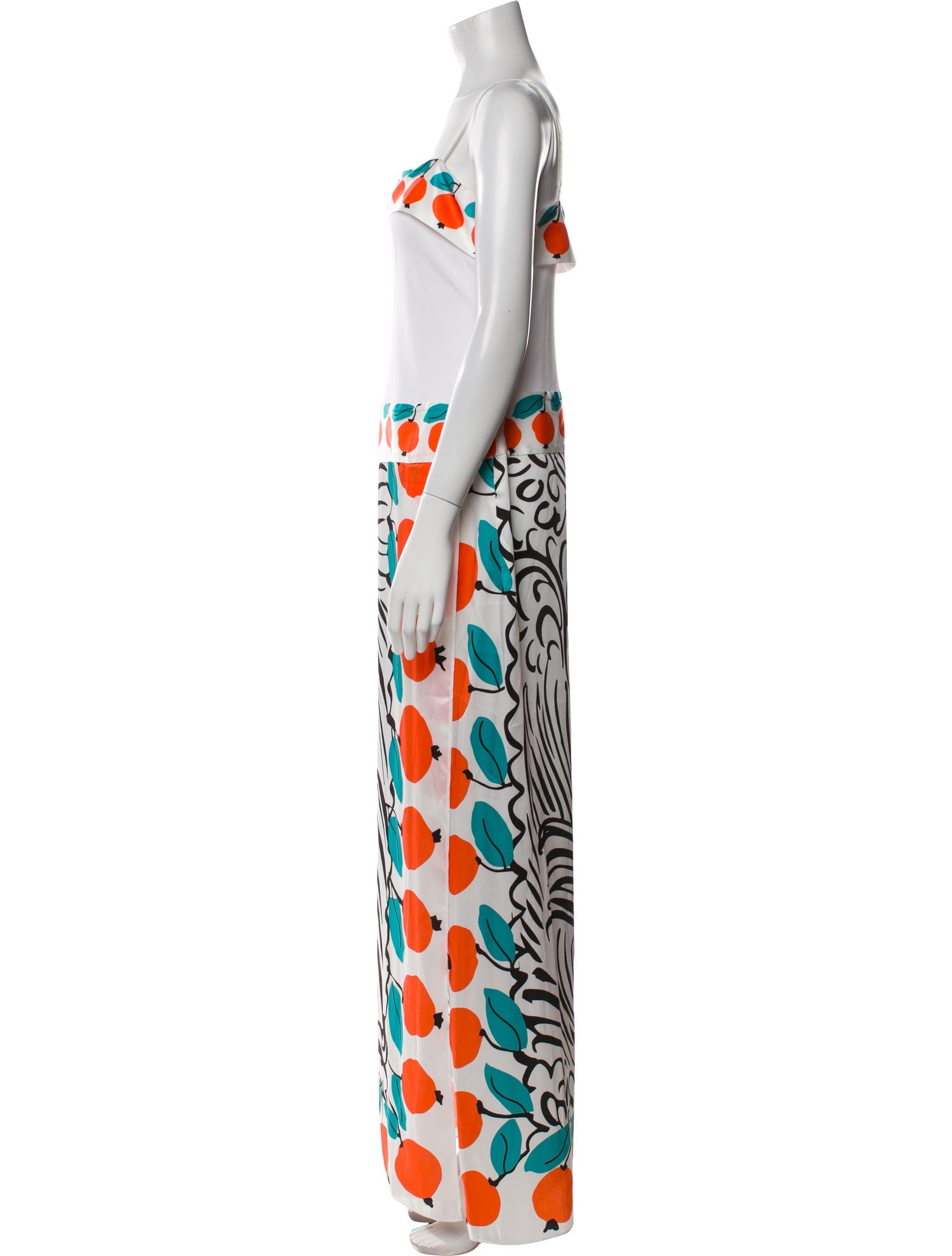 Staud Printed Long Dress