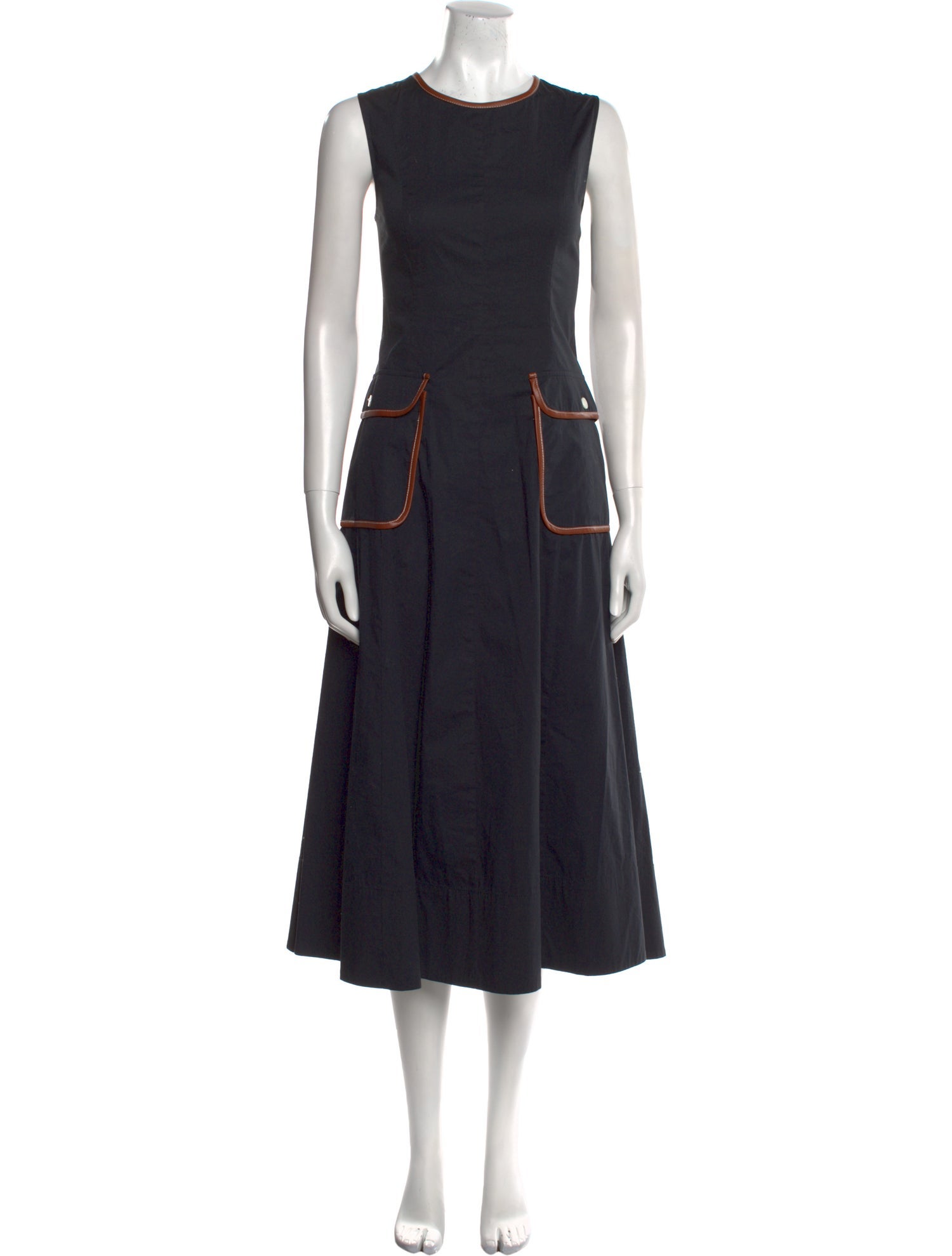 Staud Crew Neck Long Dress