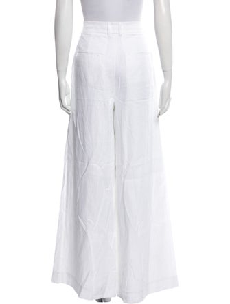 Staud Linen Wide Leg Pants