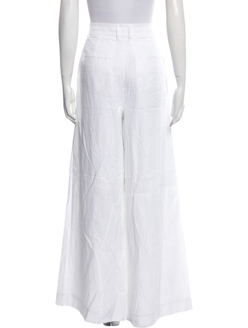 Staud Linen Wide Leg Pants
