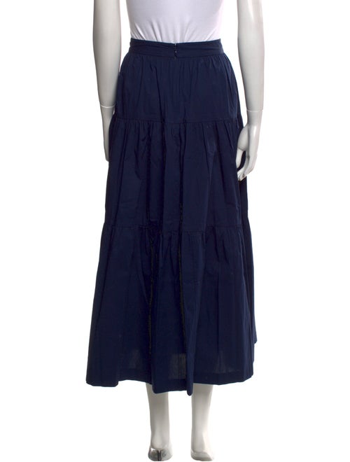 Staud Pleated Accents Midi Length Skirt