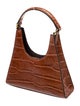 Staud Embossed Leather Top Handle Bag