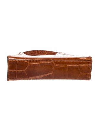 Staud Embossed Leather Top Handle Bag