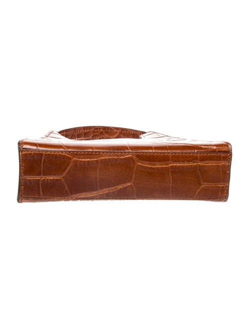 Staud Embossed Leather Top Handle Bag