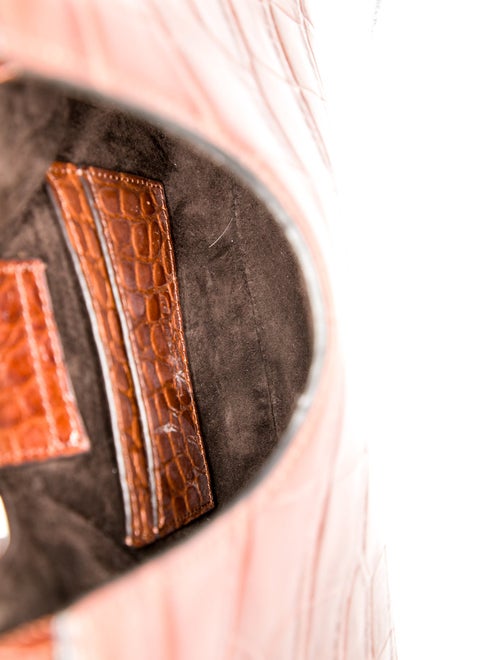 Staud Embossed Leather Top Handle Bag