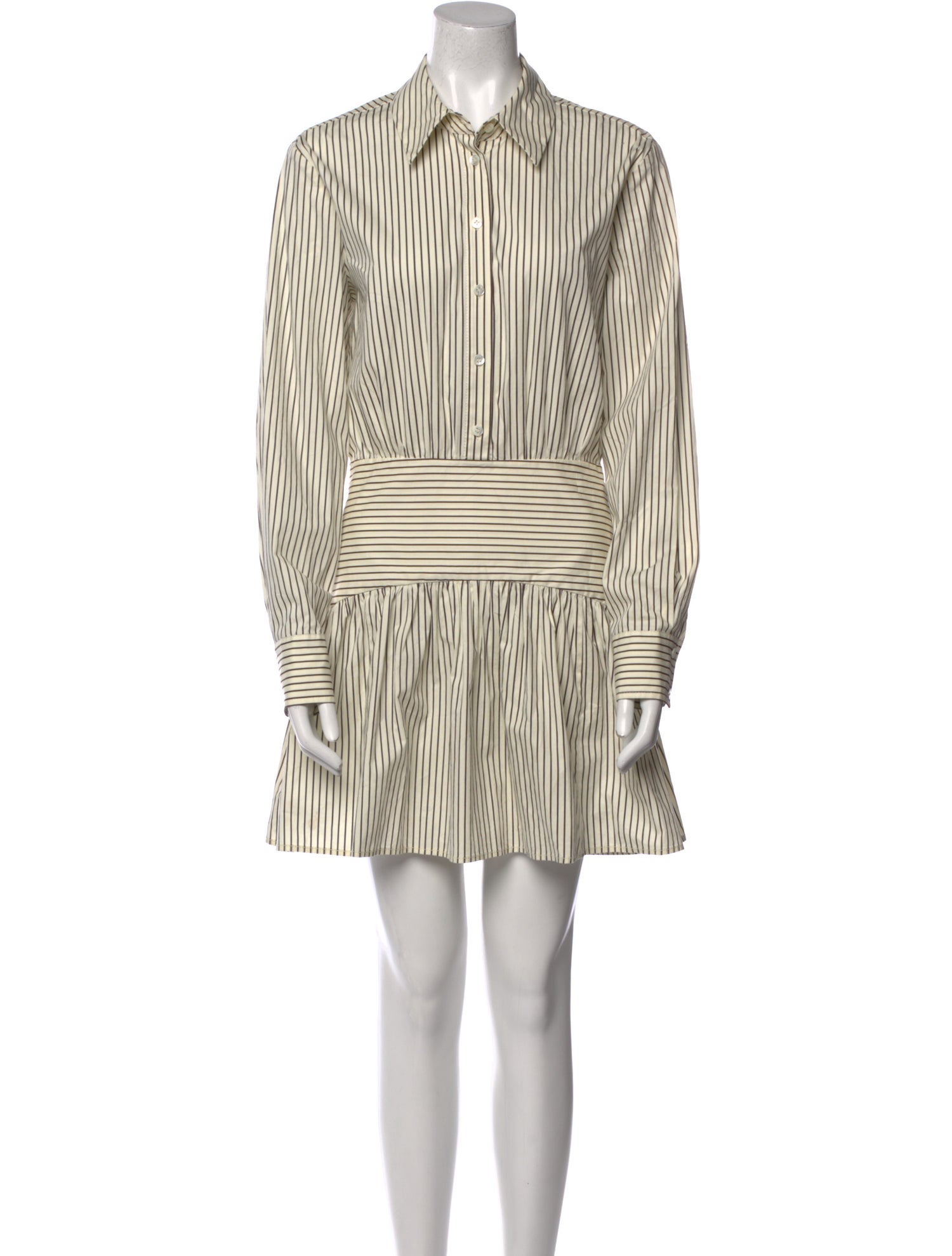 Staud Striped Mini Dress