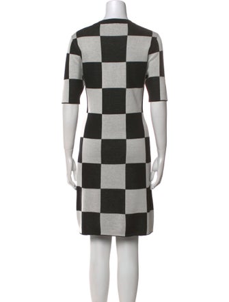 Staud Plaid Print Knee-Length Dress